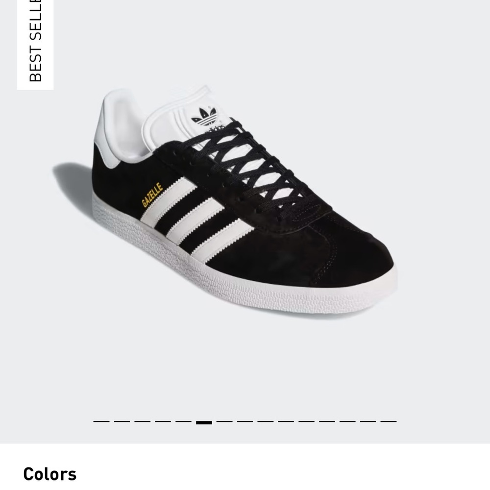 Adidas Gazelle Black and White Sneakers